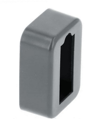 Крепление для прямоугольной штанги с заглушкой, графит Крепление для прямоугольной штанги с заглушкой, графит