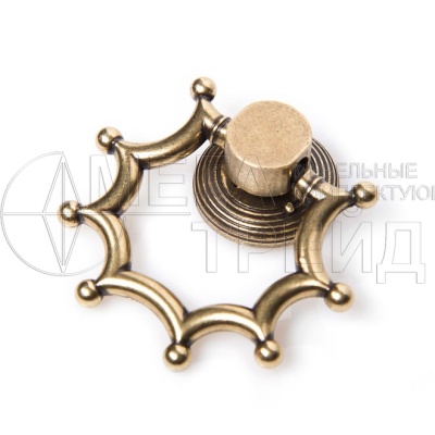 Мебельная ручка-кнопка  MARINE RC116AB.21 (40) БОЯРД