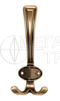 Мебельный крючок K306AB.2 (25) старин. латунь БОЯРД