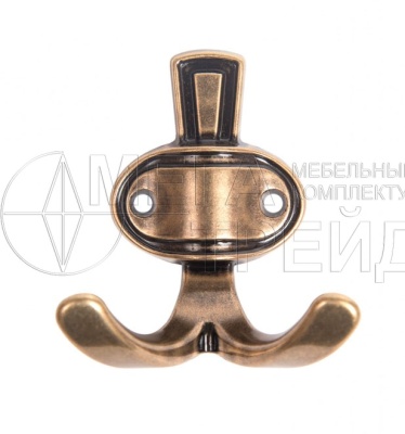 Мебельный крючок K211AB.2 (20) старин. латунь БОЯРД