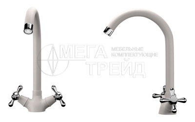 Кухонный смеситель 07-331 белый EcoStone