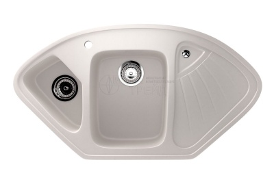 Каменная мойка ES-29-331 белый EcoStone