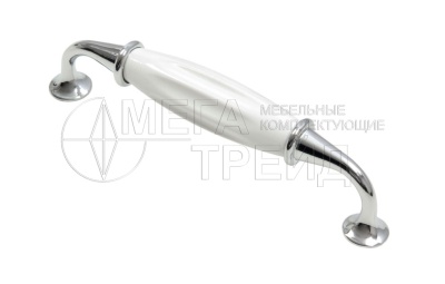 Мебельная ручка TRINITY RS110CP.4/128/W