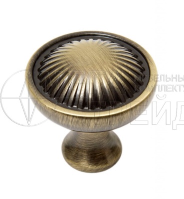 Мебельная ручка-кнопка MAGICA RC118BAB.4 (20) БОЯРД