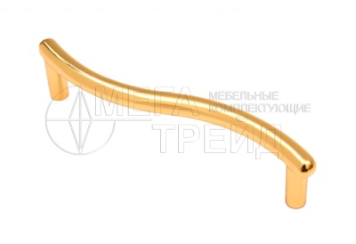 Мебельная ручка RS013GP.4/96 (50) золото 96мм БОЯРД