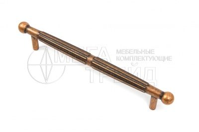 Мебельная ручка RS308EAB.4/160 европейская старинная латунь 160мм БОЯРД