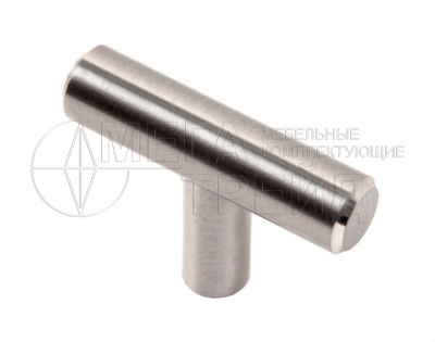 Мебельная ручка кнопка RC200ST.5 (40) Сталь БОЯРД