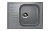 Каменная мойка ES-18-342 графитовый EcoStone, ECOlogy STONE