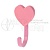 Крючок мебельный WM-HEART сердце, розовый GTV, 72185668-353e-11ea-95d4-00155dfd5100