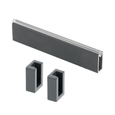 Штанга для одежды прямоуг с антискол вставкой, L=3000мм, цвет ГРАФИТ WG-RRPSET-A-60