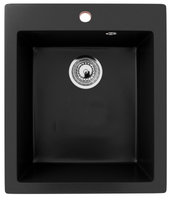 Каменная мойка ES-14-344 ультра черный EcoStone