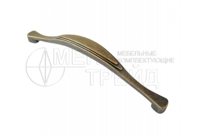 Мебельная ручка RS125AB.3/128 старн.латунь 128мм БОЯРД