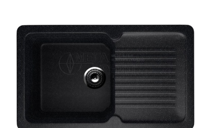 Каменная мойка ES-32-308 черный EcoStone