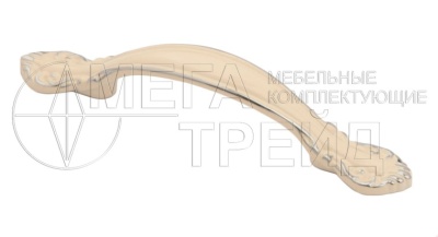 Мебельная ручка RS430CP/W.4/64 (50) БОЯРД