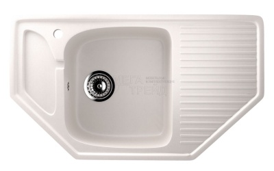 Каменная мойка ES-24-331 белый EcoStone