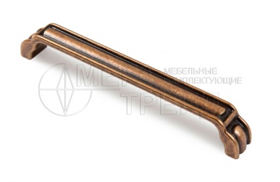 Мебельная ручка RS500MAB.1/160 (25) Матовая старинная латунь 160 мм БОЯРД
