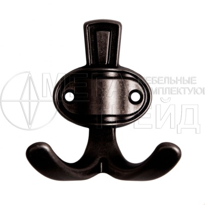 Мебельный крючок K211ABL.2 старин. черн. БОЯРД Мебельный крючок K211ABL.2 старин. черн. БОЯРД