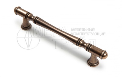 Мебельная ручка RS312AB.4/128 (15) старин.латунь БОЯРД