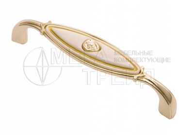 Мебельная ручка RS111GP.4/96/W БОЯРД