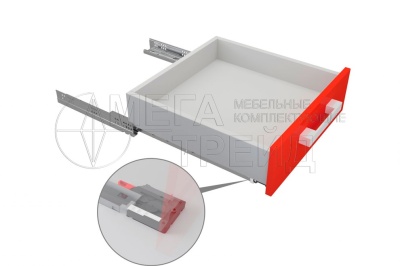 Направляющие скрытого монтажа с доводчиком 500мм DB8881Zn/500 БОЯРД