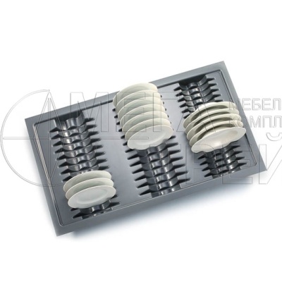 Пластиковый вкладыш д/тарелок шк.90 серый