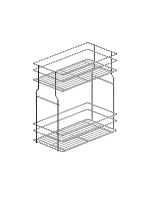 WE29.0128.01.549 Система направляющих для Карго Мини нижнего для распашных дверей металл лак серый