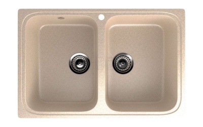 Каменная мойка ES-23-328 бежевый EcoStone