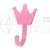 Крючок мебельный WM-CROWN корона, розовый GTV Крючок мебельный WM-CROWN корона, розовый GTV
