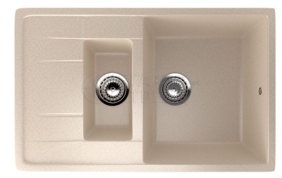 Каменная мойка ES-22-328 бежевый EcoStone
