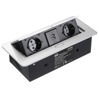 Удлинитель прямоугол. выдвижной 2 розетки (Schucko), 2xUSB, max 2700W, 250V, с проводом 2,0 метра, Удлинитель прямоугол. выдвижной 2 розетки (Schucko), 2xUSB, max 2700W, 250V, с проводом 2,0 метра,