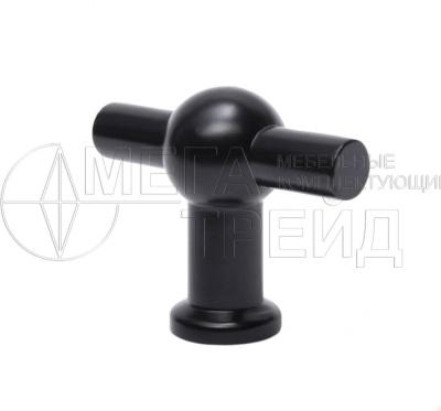 Ручка кнопка RC089BL.4 черн.матовый БОЯРД