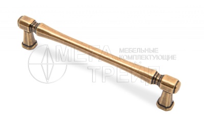 Мебельная ручка RS310AB.4/128 старин.латунь 128мм