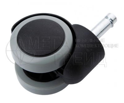 Мебельное колесо, d=50мм., крепление штифт d=11мм. N109BL/GR.5 (40) БОЯРД