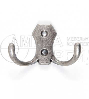 Мебельный крючок K203BAZ.2 (40) Чернёный старинный цинк БОЯРД