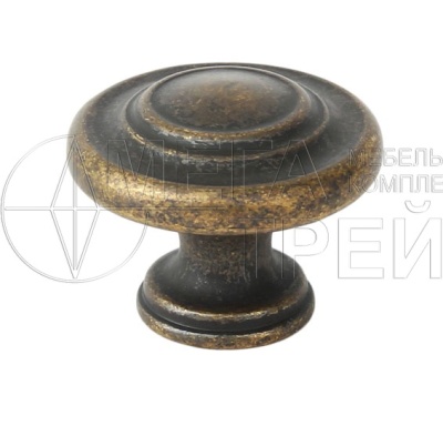 Мебельная ручка MATEO RC037AB.4 (50) старинная латунь БОЯРД