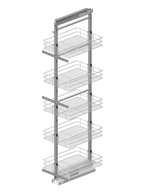 WE28.2803.01.549 Система направляющих REJS с доводчиком метал серый