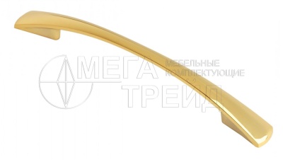 Мебельная ручка RS005GP.4/96 золото 96мм БОЯРД