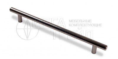 Ручка релинг 192мм d=12мм Чёрный никель RR002BN.5/192 (10) БОЯРД