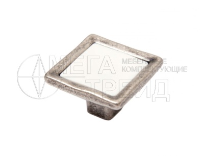 Мебельная ручка-кнопка TOTEM RC113BAZ.4/W (70) БОЯРД