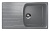 Каменная мойка ES-20-342 графитовый EcoStone, ECOlogy STONE