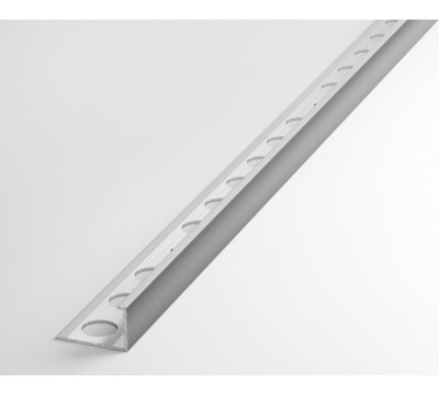 Серебристый матовый анодированный L-образный профиль  (4,1м) REHAU арт.209688-011