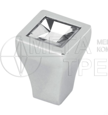 Мебельная ручка кнопка RC425CP/CrT.4 (70) БОЯРД