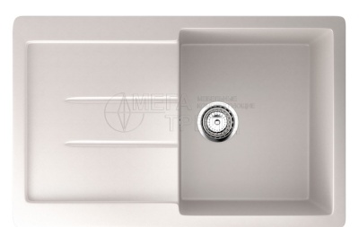 Каменная мойка ES-33-331 белый EcoStone