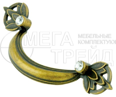 Мебельная ручка RS417EAB.4/64 (45) евр.старин. латунь 64мм БОЯРД