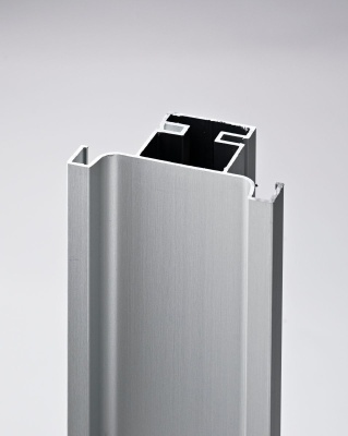 Серебристый матовый анодированный С-образный вертикальный профиль  (4,7м) арт.209933-011