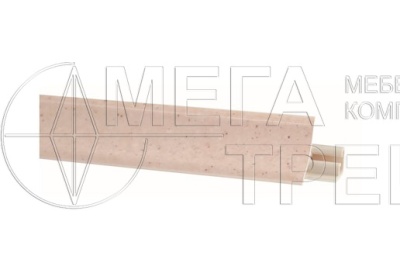 Плинтус для столешниц  "снежная земля" 3,0 м LB-231-679 KORNER