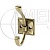 Крючок мебельный MADRYT, старое золото GTV, 72185668-353e-11ea-95d4-00155dfd5100
