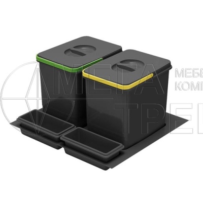 К-т вёдер МУЛЬТИНО 600 2х15л, + 2ёмк PB-91104100B5