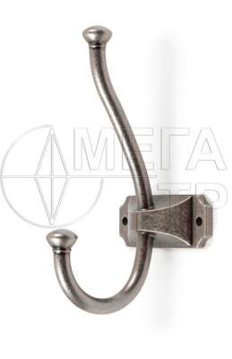 Мебельный крючок K215BAZ.8 (15) Чернёный старинный цинк БОЯРД
