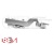 Мини Петля H404C30 (300) вкладная с доводчиком без планки угол открывания 95 гр., угол установки 90 гр, Clip-on Мини Петля H404C30 (300) вкладная с доводчиком без планки угол открывания 95 гр., угол установки 90 гр, Clip-on